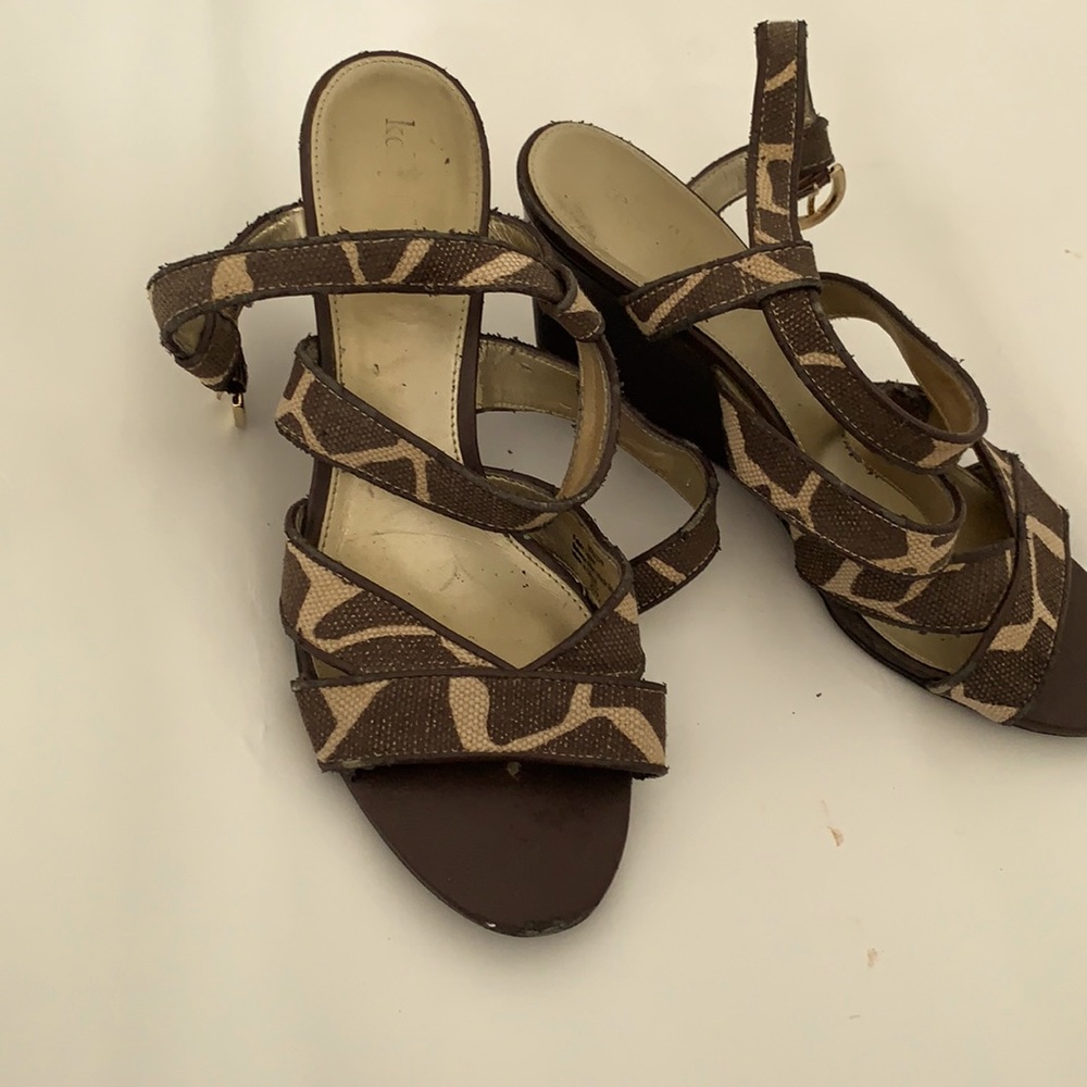 Brown Kelly and Katie heels